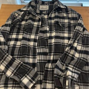American Eagle Outfitters Monochrome Plaid Shirt